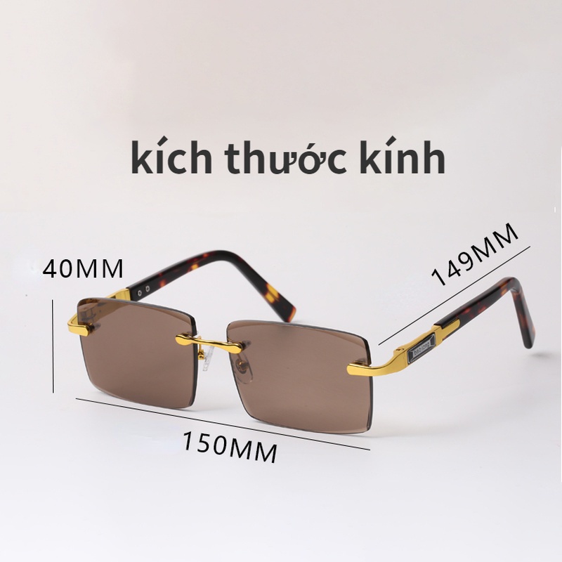 Kính mát không gọng thời trang dành cho nam