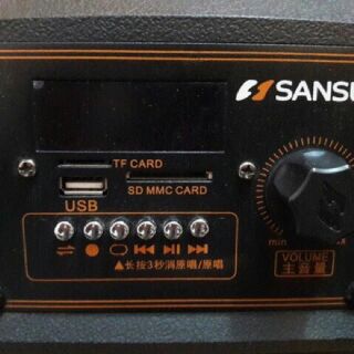Loa kéo sansui SS1-12 kèm đôi mic bluetooth