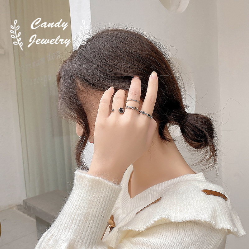 Nhẫn hở MANYUE thiết kế đơn giản phong cách Hàn Quốc thời trang cho nữ