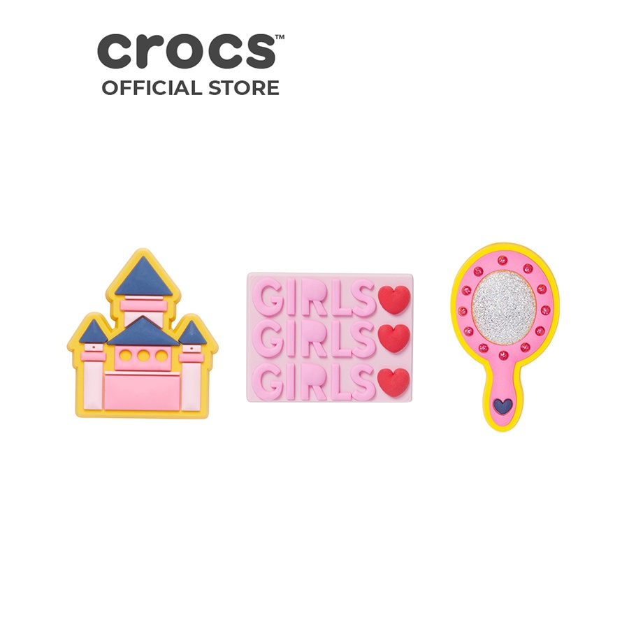 Bộ 3 Phụ kiện Crocs Jibbitz Charm Princess In The Castle