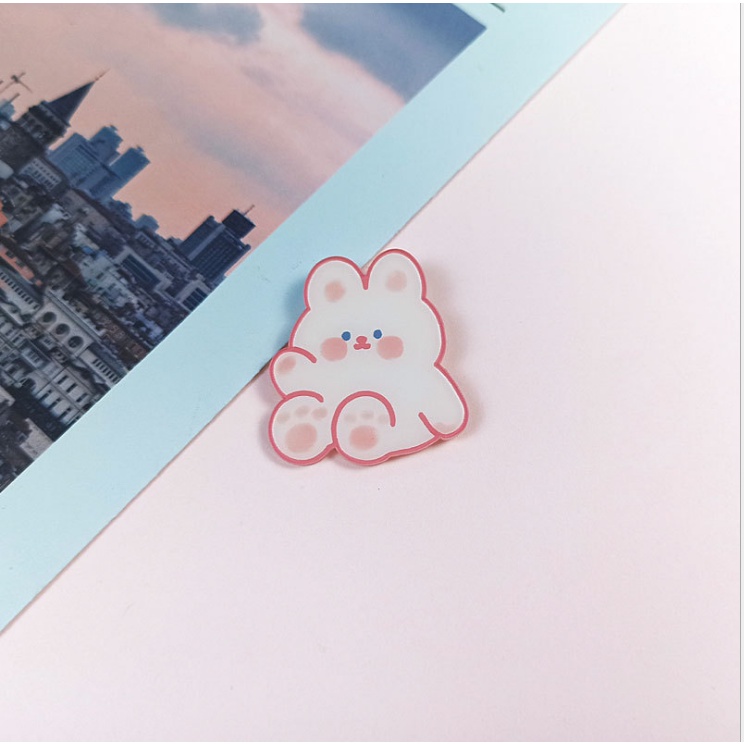 Pin cài áo cute sticker phụ kiện trang trí áo balo túi vải LOT STORE ST100