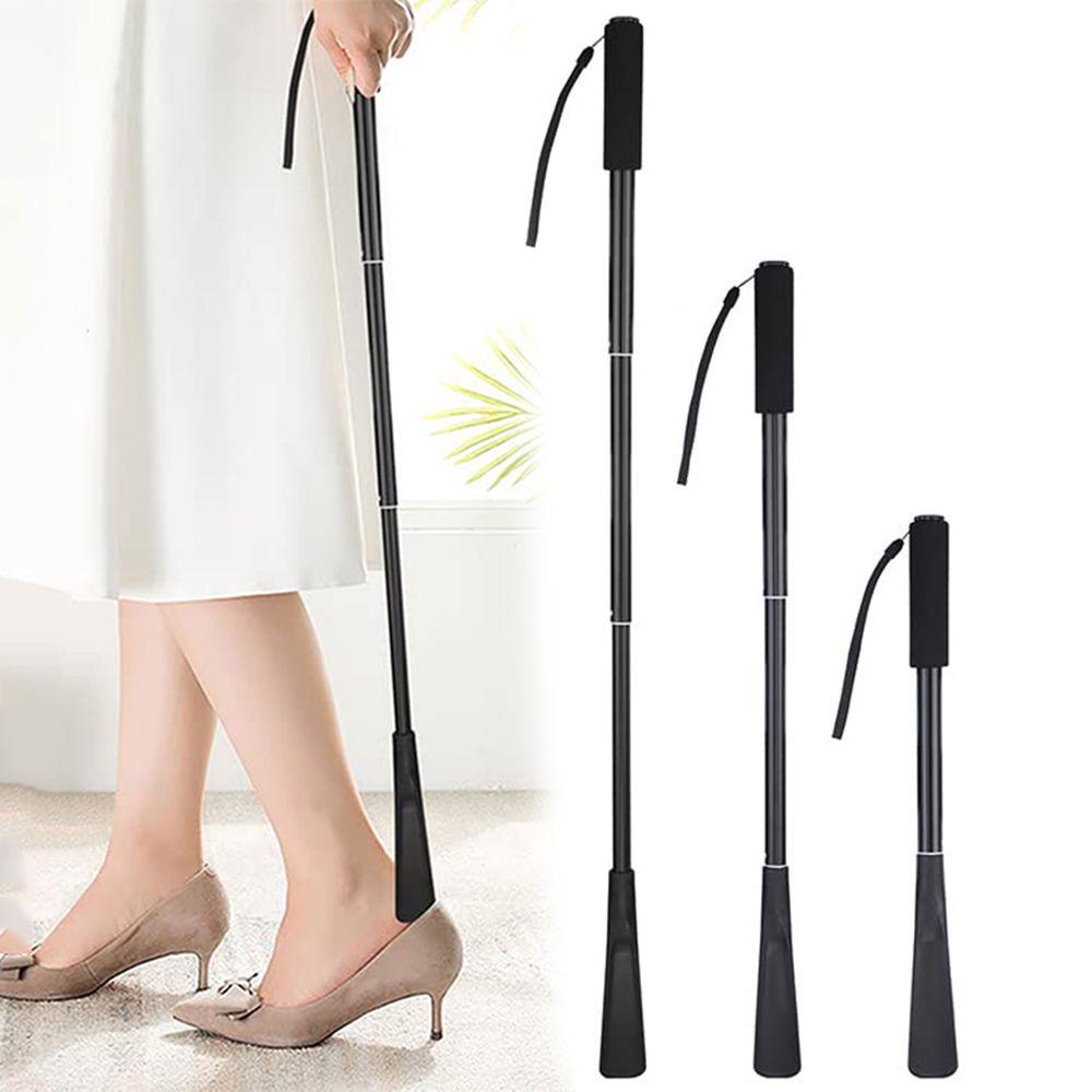 Dụng Cụ Hỗ Trợ Mang Giày Bằng Kim Loại Tay Cầm Dài 17-33inch