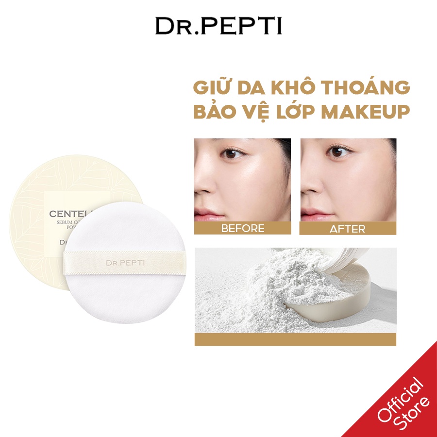 Phấn Phủ Kiềm Dầu Dr.Pepti Centella Sebum Control Powder 10g