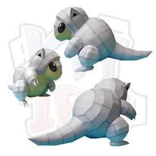 Mô hình giấy Pokemon Alolan Sandshrew