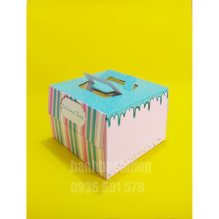 Hộp Giấy Đựng Bánh Sinh Nhật Size 25 ( có đế trắng ) / 5 Hộp
