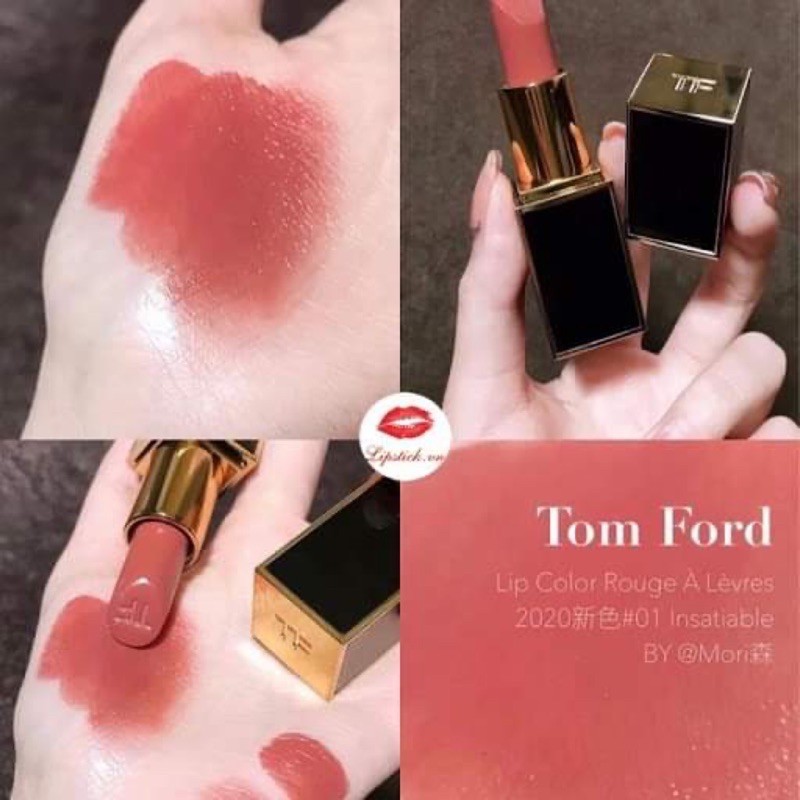 Son Tom Ford 01 Insatiable Hồng Cam Đất – Lip Color