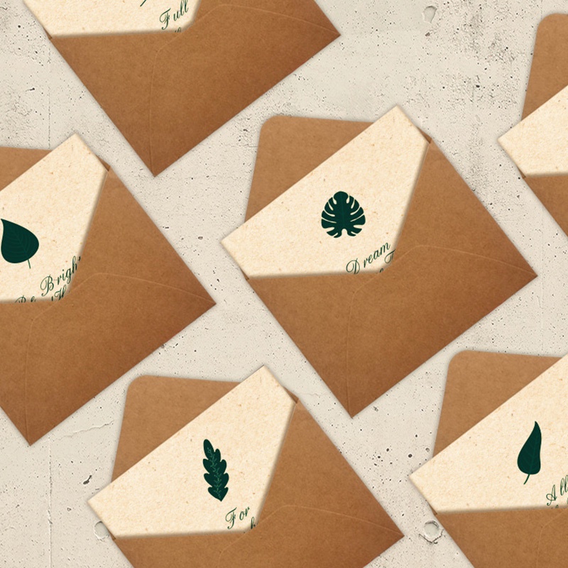 Set 6 Thiệp Chúc Mừng Năm Mới Phong Cách Retro Thẻ