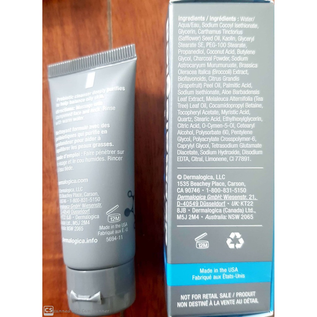 Sữa rửa mặt sáng da thải độc giảm nhờn Dermalogica Active Clay Cleanser 150ml