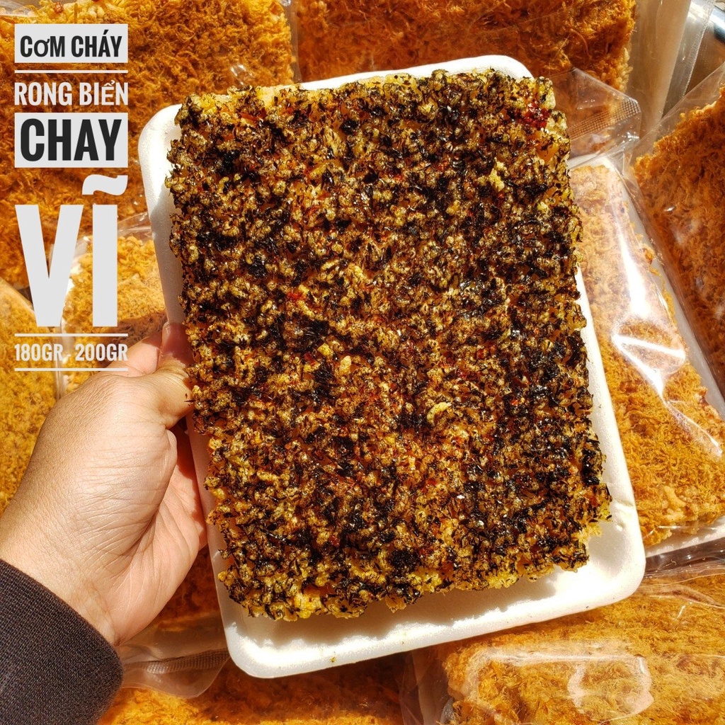 Cơm Cháy Rong Biển Chay Siêu Siêu Ngon - Túi 180gr