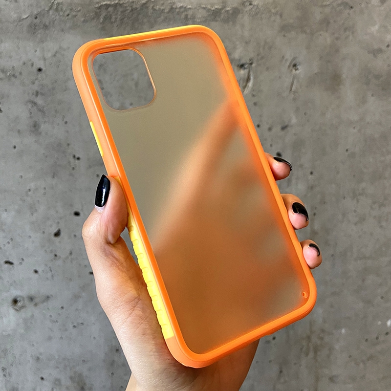 Ốp điện thoại màu tương phản chống rơi vỡ cho IPHONE 11 PRO MAX 7 8 PLUS XR XS MAX | BigBuy360 - bigbuy360.vn