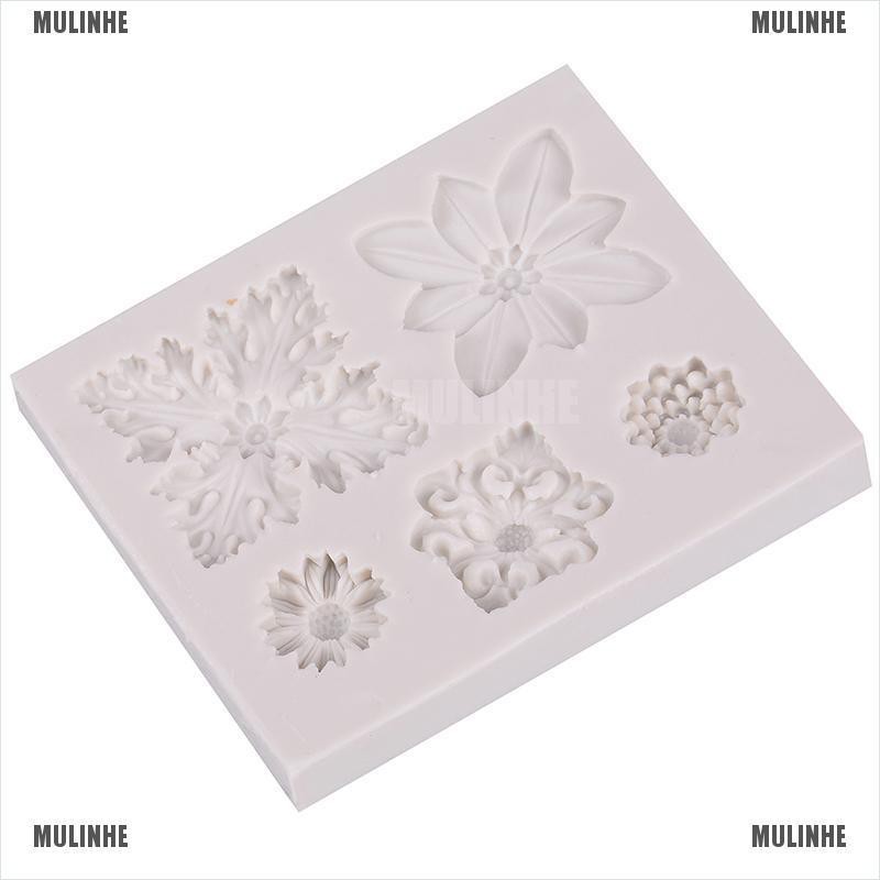Khuôn Silicon Tạo Hình Hoa Văn Phong Cách Retro Cổ Điển Dùng Để Làm Bánh Kẹo Tiện Dụng
