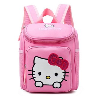 Ba lô Hello Kitty màu hồng cho bé gái mầm non