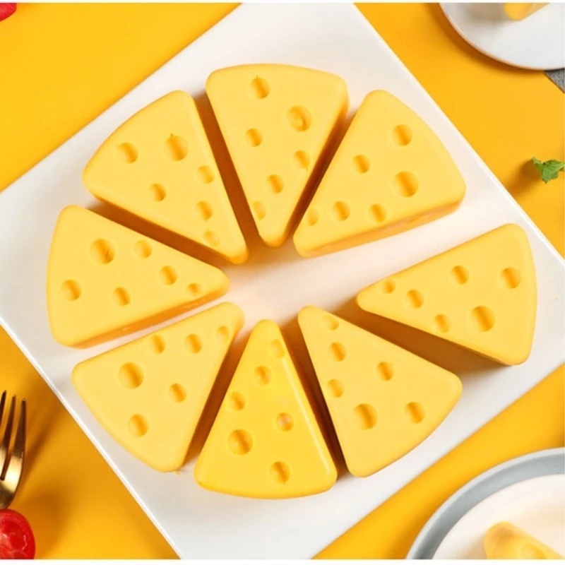 Khuôn Silicone Tạo Hình Làm Bánh Kẹo Hình Phô Mai 3d Diy