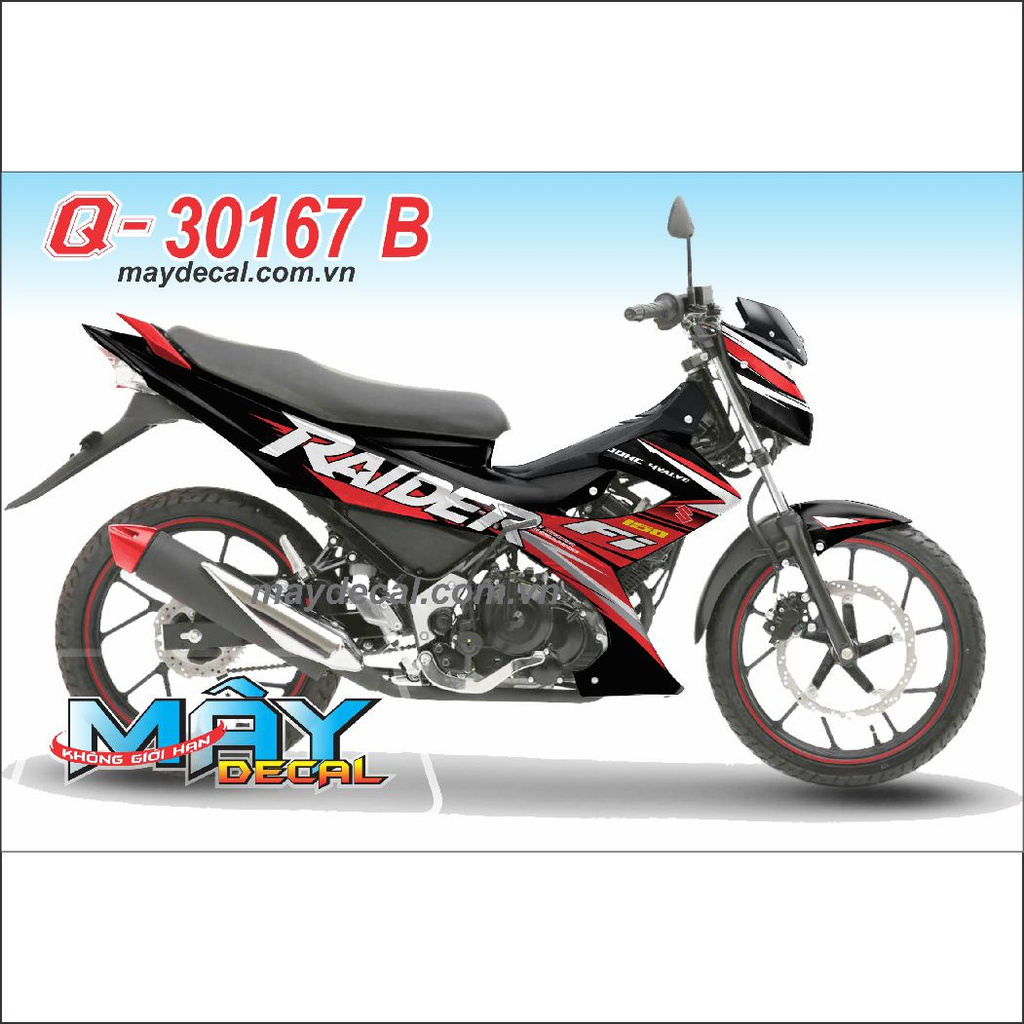 Tem Rời Raider Fi đỏ đen  (J)
