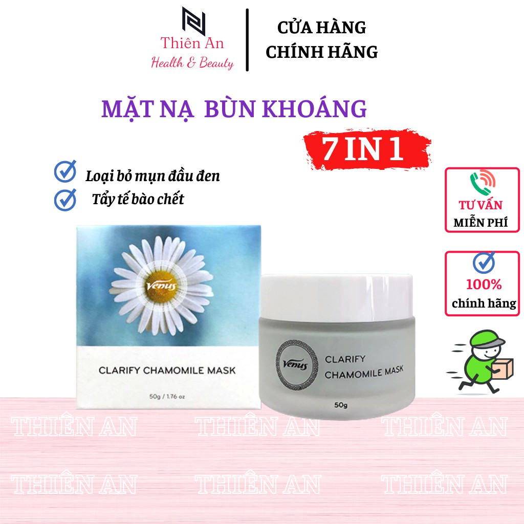Mặt Nạ Bùn Khoáng CLARIFY CHAMOMILE MASK VENUS 50g