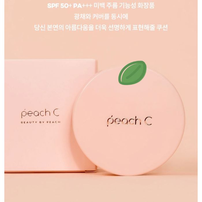 Phấn Nước Dưỡng Ẩm, Lớp Nền Trong Veo Hoàn Hảo Peach C Honey Glow Cover Cushion 15g | BigBuy360 - bigbuy360.vn