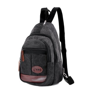 Balo vải canvas 2 in 1 đeo 1 quai hoặc 2 quai