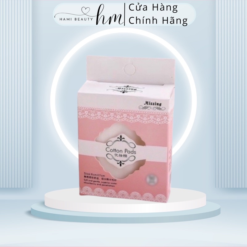 Hộp Bông Tẩy Trang Dùng Để Đắp Toner Cotton Pads 40 Miếng Mỏng