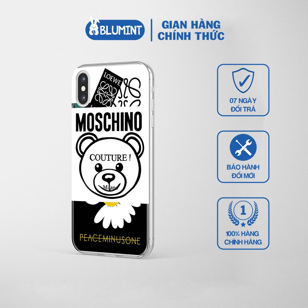 Ốp điện thoại - ốp lưng hàng hiệu MOSCHINO hoa cúc cho các dòng iphone từ iphone 5/5s tới 12/12 PRO MAX_JC20200800028