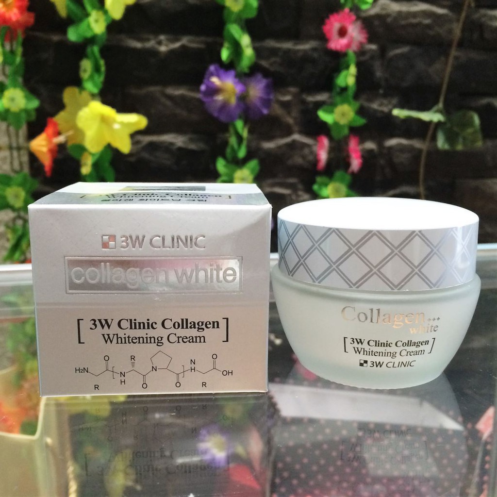 Kem dưỡng trắng da tinh chất Collagen 3W Clinic Collagen Whitening Cream 60ml