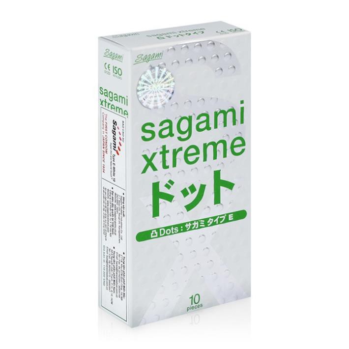 [KM] Bao Cao Su SAGAMI XTREME Gai Gân Siêu Mỏng Hộp 10 Cái [Đền tiền 200% niếu giả]