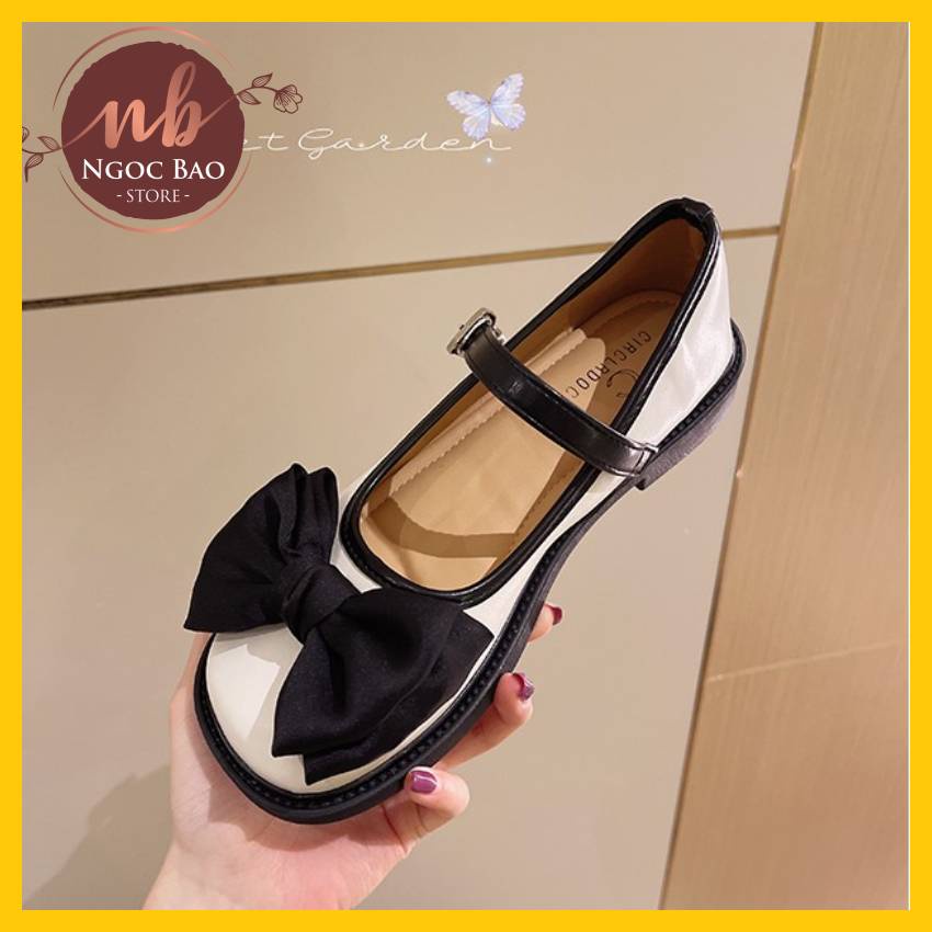 Giày nữ LOLITA NƠ cực xinh hàng QC êm chân cực HOT