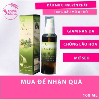 Dầu mù u nguyên chất ⚡freeship⚡ cung cấp độ ẩm cho da căng mịn - adeva noni 120 ml