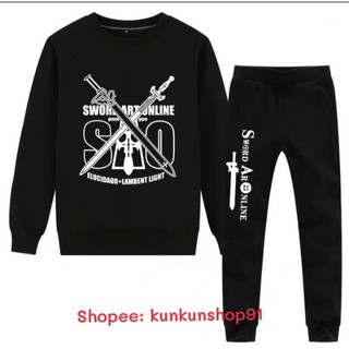 Set Áo Quần Anime Sword Art Online Nam Nữ Unisex