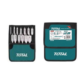 Bộ mũi khoan gỗ đầu dẹp 13 chi tiết total tacsd70131