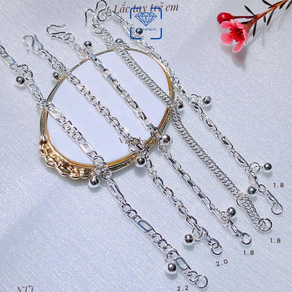 Lắc tay chuông bạc cho bé, bạc ta nguyên chất sáng đẹp, Anchi jewelry