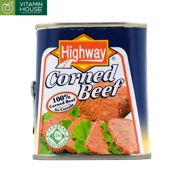 Thịt bò đóng hộp Highway Corned Beef 340g