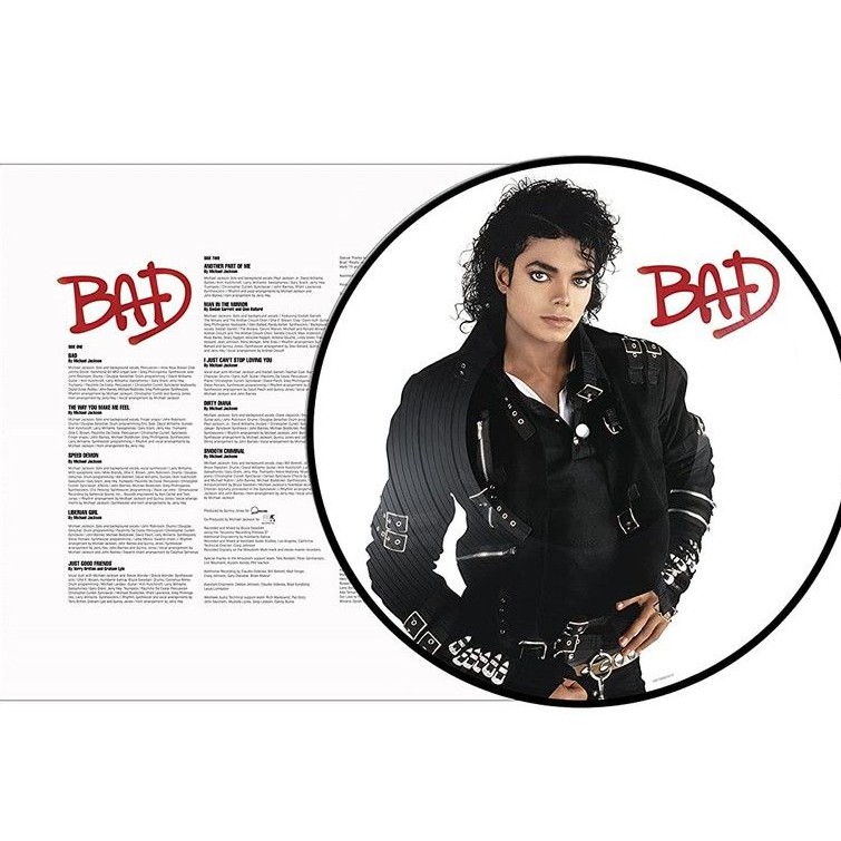 Michael Jackson ‎– Bad  vinyl LP đĩa than in hình