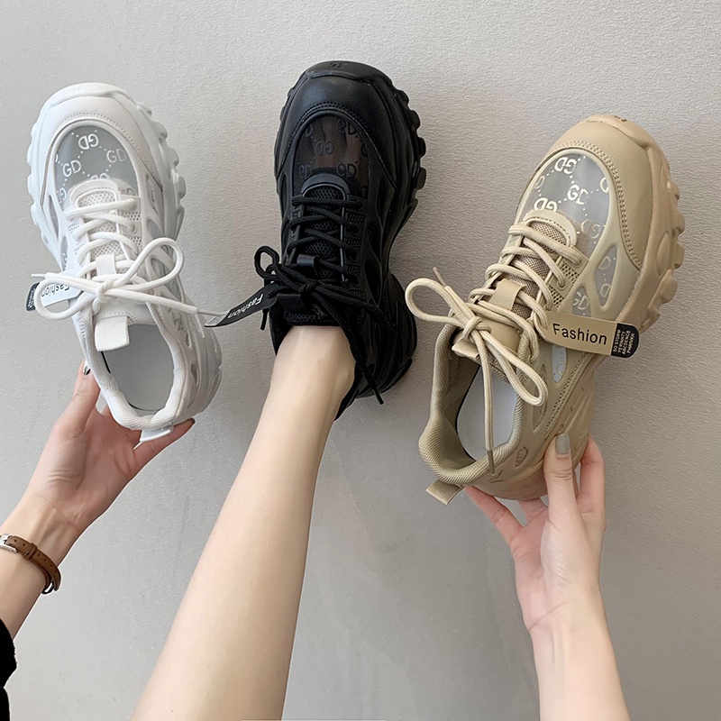 Giày Thể Thao Đế Dày Phối Lưới Thoáng Khí Thời Trang Mới 2022