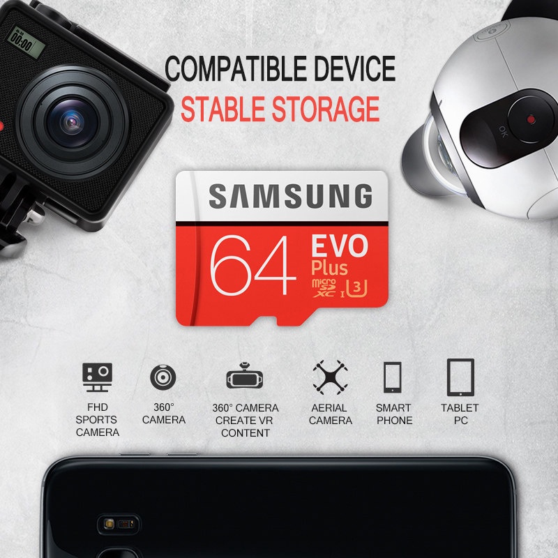Thẻ Nhớ 512GB 256GB 128GB 64GB 32GB Tốc Độ Cao 100MB / S Samsung