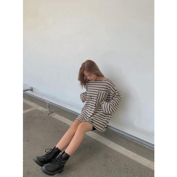 Áo sọc “TVD STRIPES TAN”