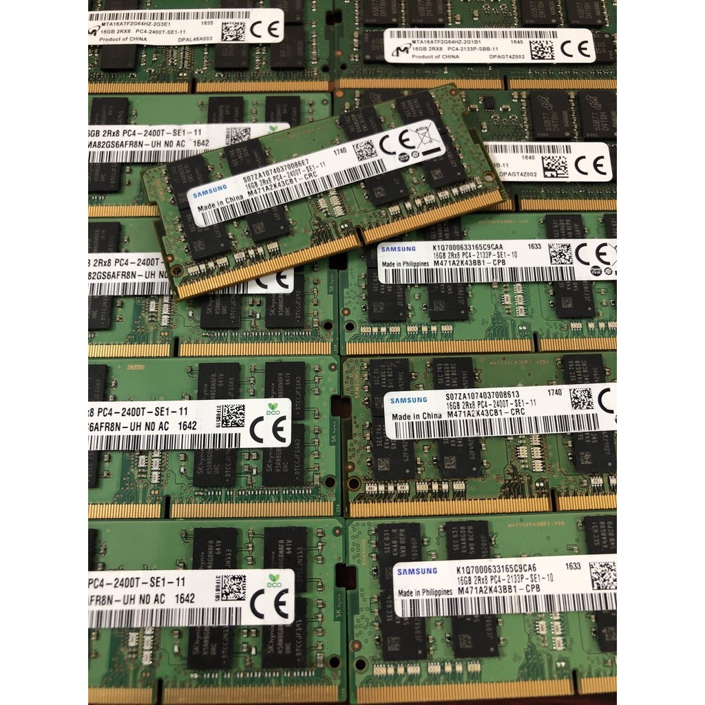 Ram laptop 4GB DDR4 bus 2133 nhiều hãng samsung hynix micron crucial ...
