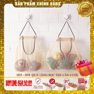Túi lưới treo tỏi hành khô đa năng