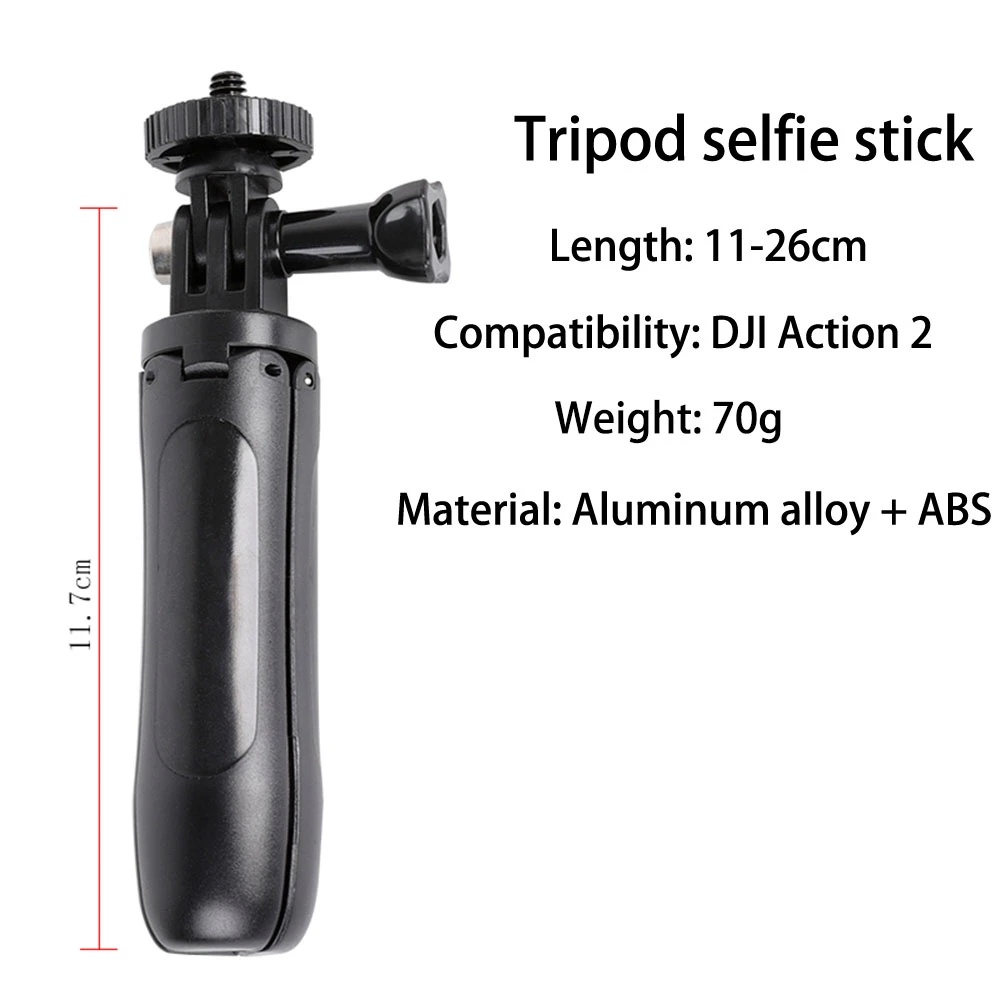 Gậy Chụp Ảnh Selfie Mini Cầm Tay Có Thể Kéo Dài Cho DJI Action 2 Go Pro 10 Gopro 10 9 DJI OSMO Action 2