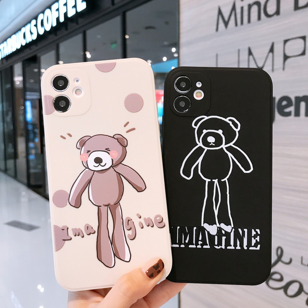 Ốp lưng iphone PANDA cạnh vuông in hình cặp gấu 6s/6plus/6splus/7plus/8plus/x/xs/xs max/11/11promax/12pro/12promax