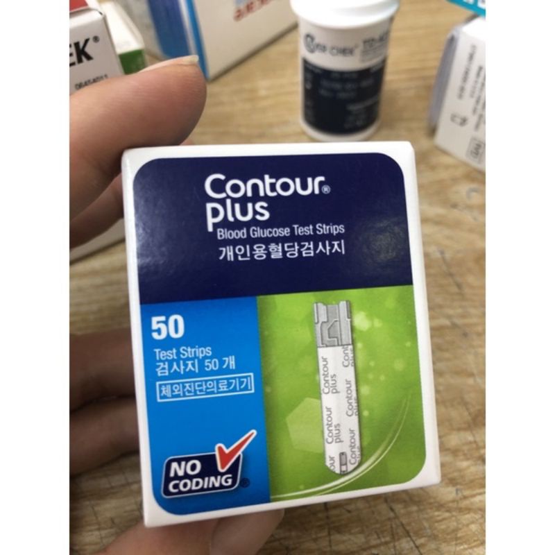 50 que thử đường huyết Contour Plus( date 1/2023