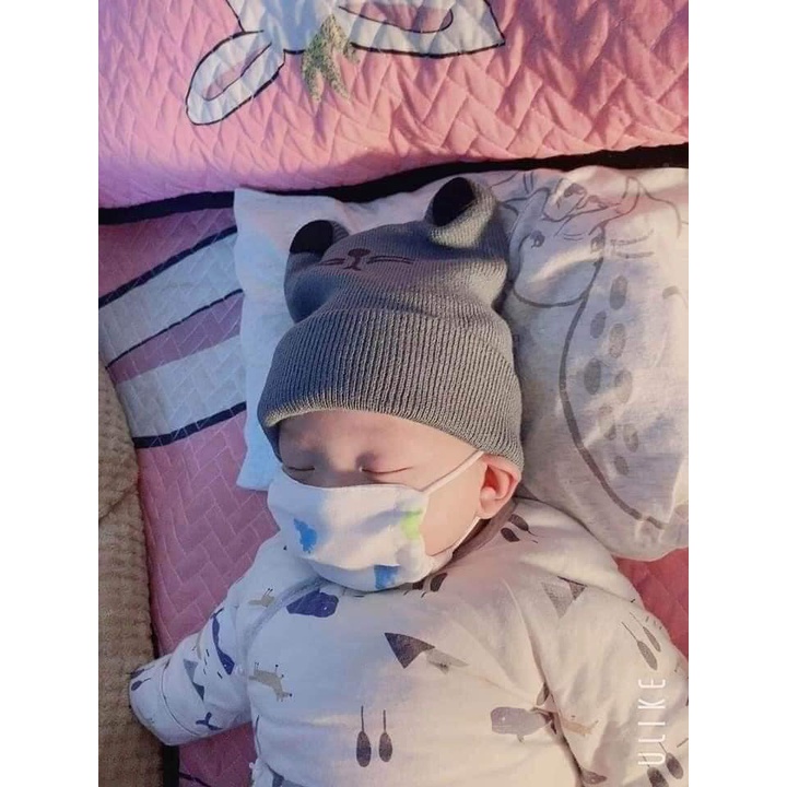 Sét 3 khẩu trang vải xô xuất nhật cho bé