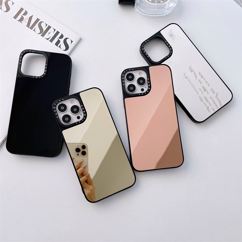 Ốp Điện Thoại Tráng Gương Kim Loại Thời Trang Cho iPhone 13 Pro Max/13Pro/13/12 Pro Max/12/11 Pro11 Max/11/XS Max/XR/X/7Plus/8 Plus