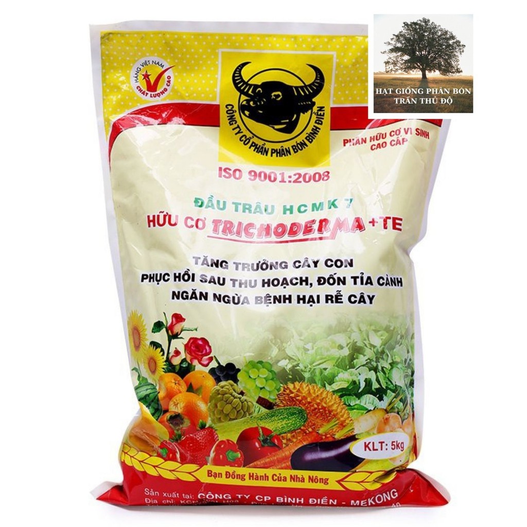 Phân Đầu Trâu hữu  cơ vi sinh 5kg