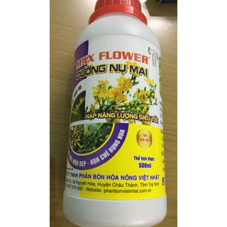 Sản phẩm dưỡng nụ mai max flower lọ 500ml