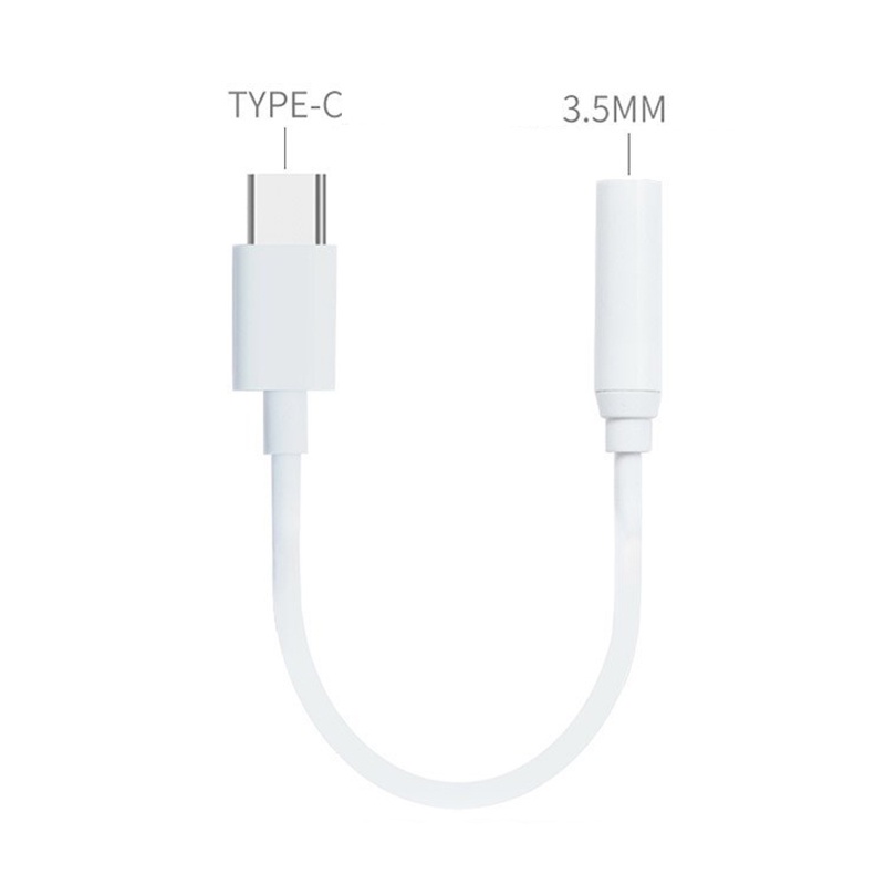 1 Cáp Chuyển Đổi Âm Thanh Type c Màu Trắng 3.5mm Cho Điện Thoại