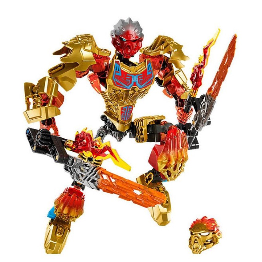 Đồ chơi lắp ráp KSZ Bionicle 612-4 Tahu & Ikir Fire Unity Set kết hợp của 609-4 và 611-1 chất liệu nhựa ABS New4all