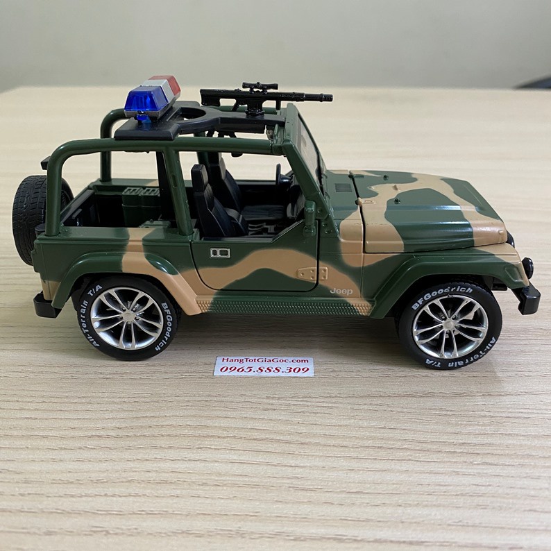 Xe ô tô cảnh sát đồ chơi có đèn còi bằng hợp kim tỉ lệ 1:32 (MX195)