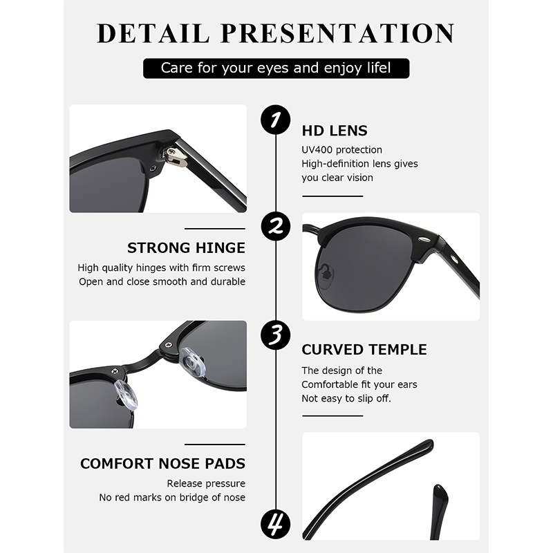 Kính Mát RZ0550 Chống Tia UV Thời Trang Dành Cho Nam Và Nữ