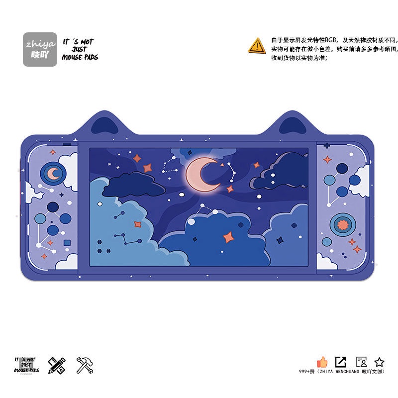 👍👍Tấm Lót Chuột Và Bàn Phím In Hình Tai Mèo Dễ Thương