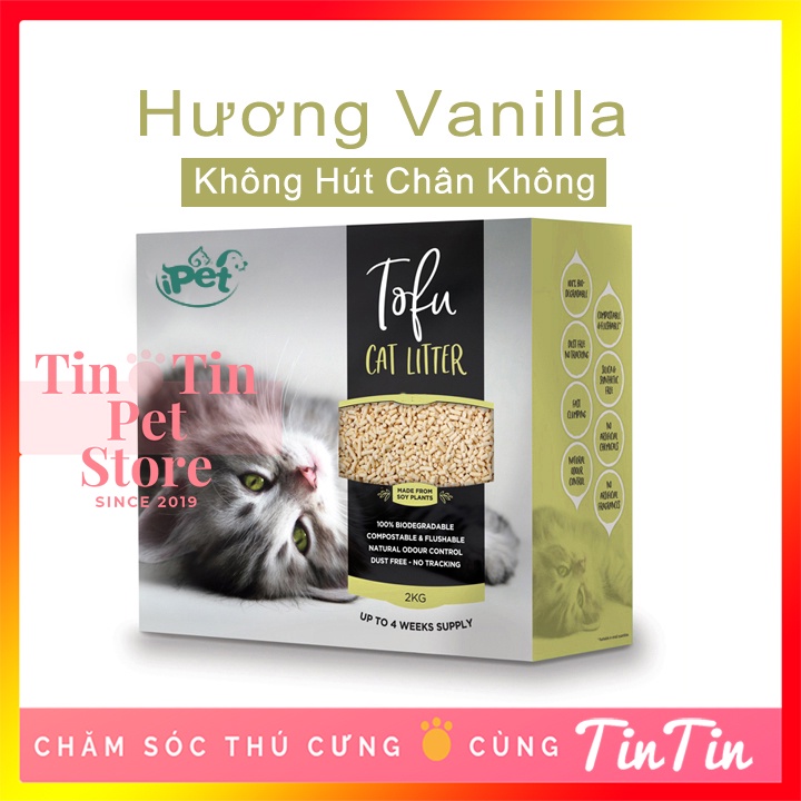 [Mã 44FMCGSALE1 giảm 10% đơn 250K] Cát Vệ Sinh Hữu Cơ Bã Đậu Nành Cho Mèo Tofu Cat Litter 7l #Tintin Pet Store